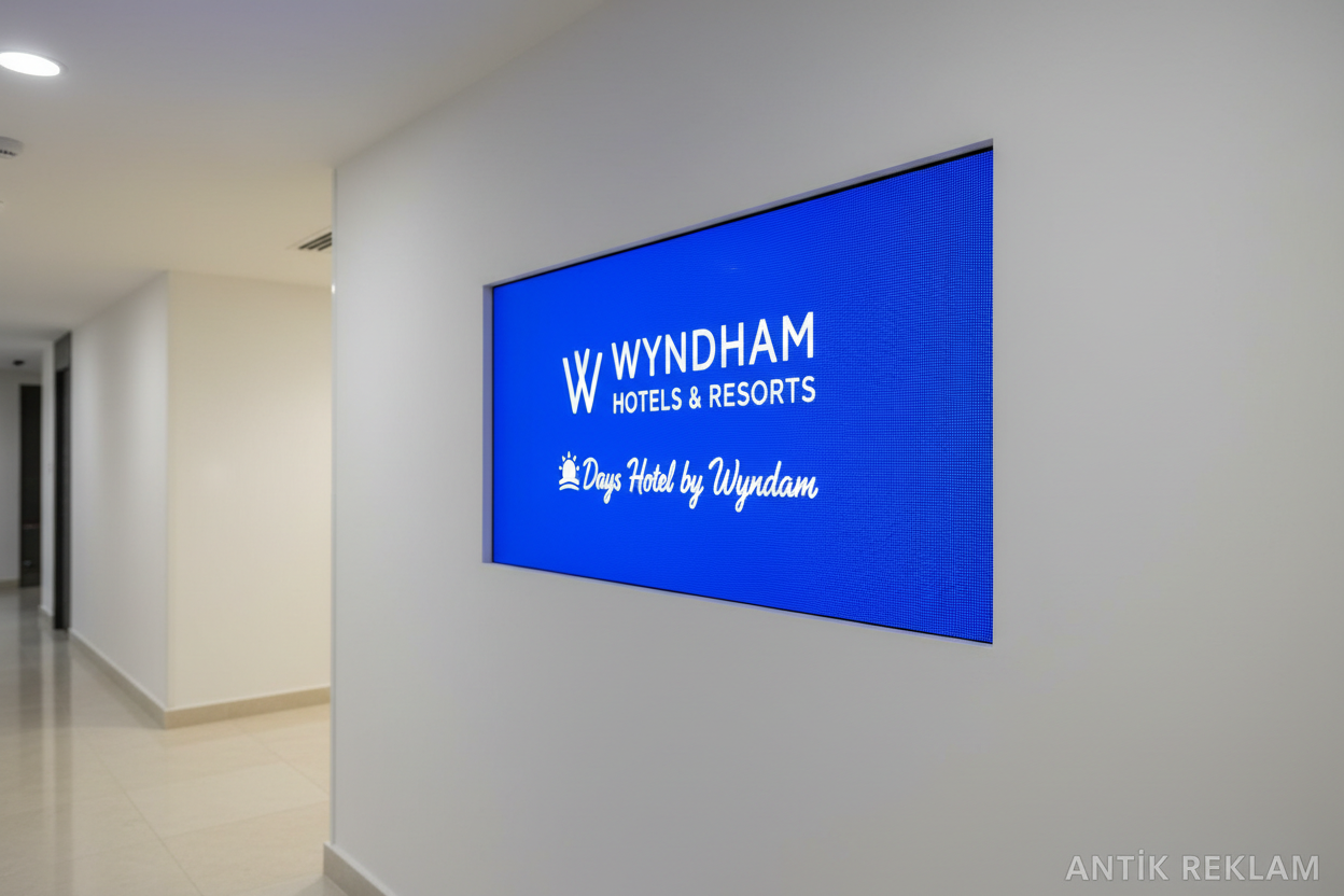 Wyndham Days Hotel LED ekran yüksek kalite detay